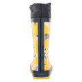 Yellow - Back - Mountain Warehouse Childrens-Kids II Patterned Winter Galoshes