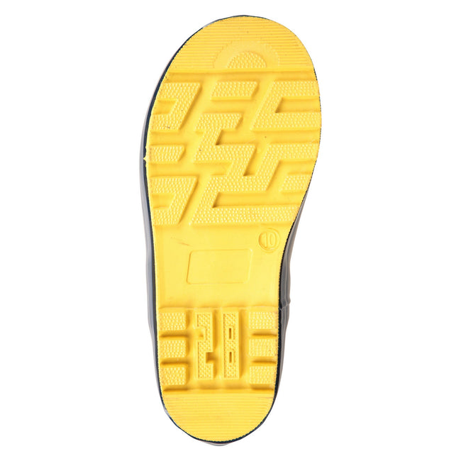 Yellow - Pack Shot - Mountain Warehouse Childrens-Kids II Patterned Winter Galoshes