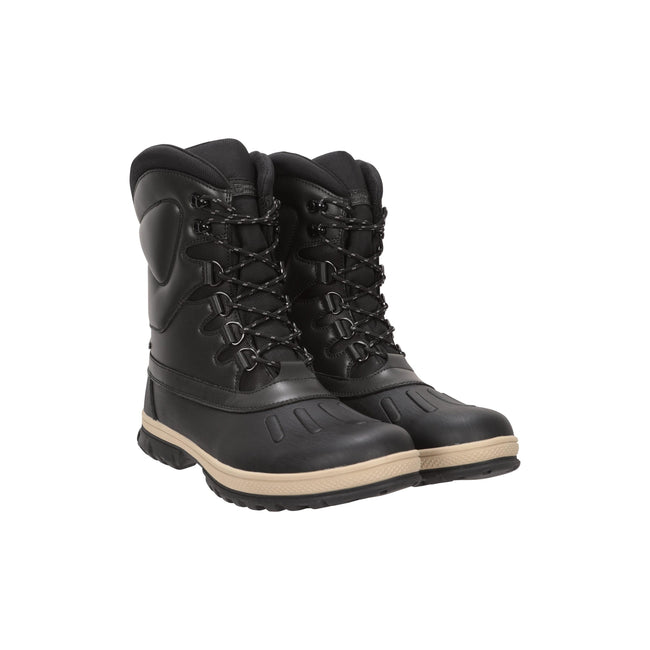 Black - Front - Mountain Warehouse Mens Arctic Thermal Snow Boots