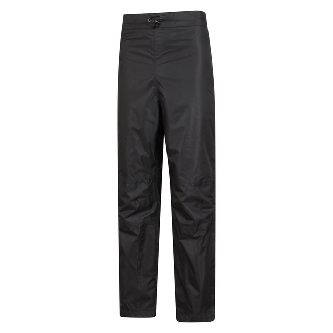 Black - Side - Mountain Warehouse Mens Spray Waterproof Regular Pants