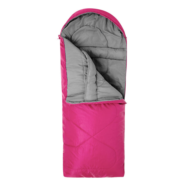 Pink - Back - Mountain Warehouse Childrens-Kids Summit Mini Sleeping Bag