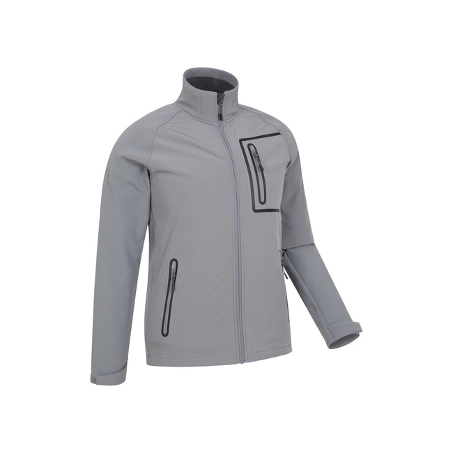 Gray - Lifestyle - Mountain Warehouse Mens Colossus Soft Shell Jacket