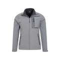 Gray - Pack Shot - Mountain Warehouse Mens Colossus Soft Shell Jacket
