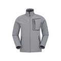 Gray - Front - Mountain Warehouse Mens Colossus Soft Shell Jacket