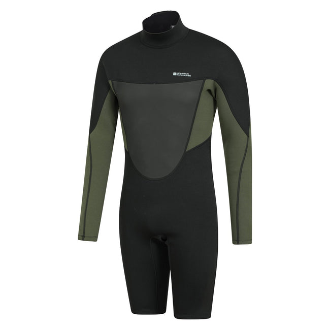 Black - Side - Mountain Warehouse Mens Nassau Short Wetsuit