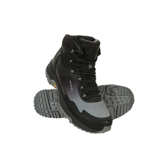 Gray - Front - Mountain Warehouse Mens Extreme Spectrum Softshell Waterproof Boots