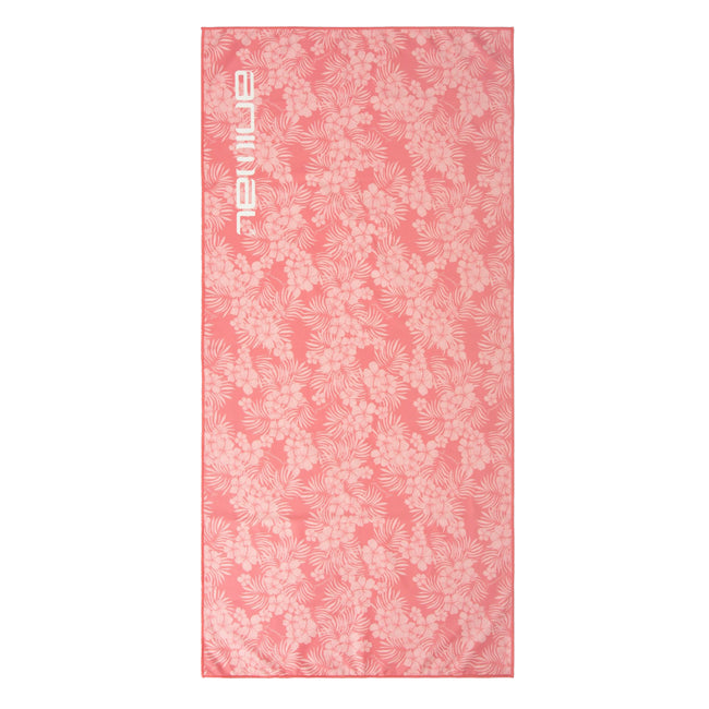 Coral - Front - Animal Floral Travel Microfiber Towel