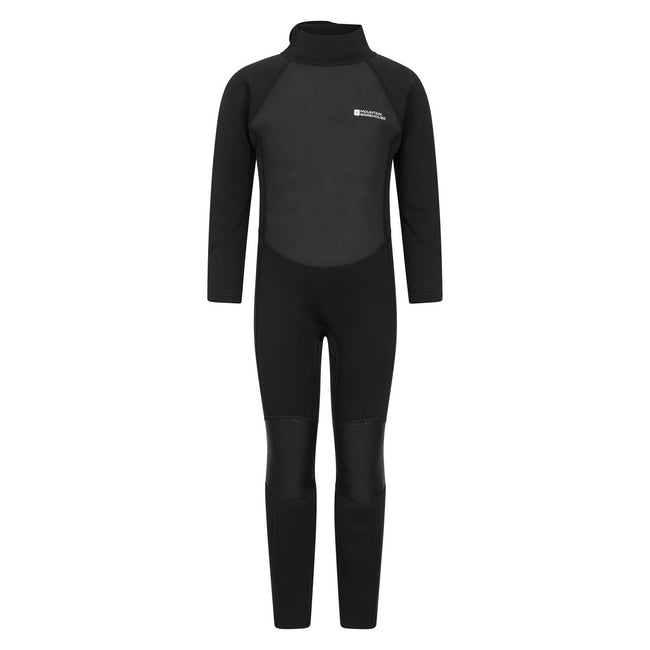 Black - Front - Mountain Warehouse Childrens-Kids Wetsuit