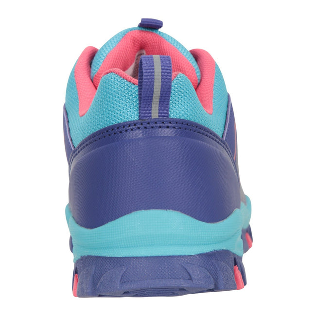 Blue - Back - Mountain Warehouse Childrens-Kids Bolt Waterproof Sneakers