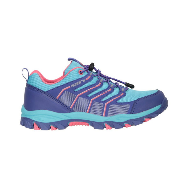 Blue - Lifestyle - Mountain Warehouse Childrens-Kids Bolt Waterproof Sneakers