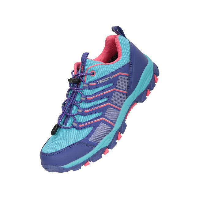 Blue - Front - Mountain Warehouse Childrens-Kids Bolt Waterproof Sneakers