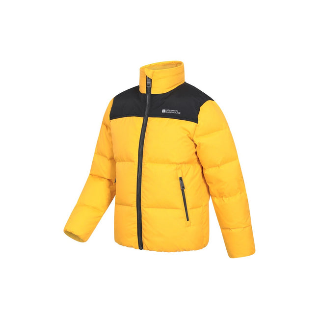 Yellow - Lifestyle - Mountain Warehouse Childrens-Kids Voltage Extreme Down Jacket