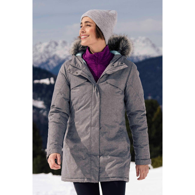 Gray - Front - Mountain Warehouse Womens-Ladies Flare Parka
