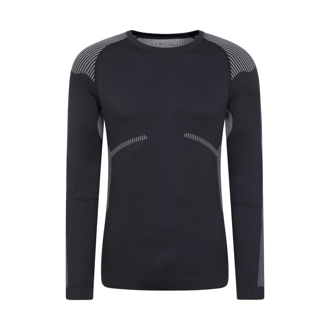 Black - Pack Shot - Mountain Warehouse Mens Freestyle Base Layer Set