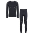 Black - Front - Mountain Warehouse Mens Freestyle Base Layer Set