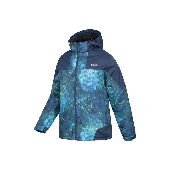 Navy - Lifestyle - Mountain Warehouse Mens Shadow II Geometric Ski Jacket