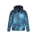 Navy - Pack Shot - Mountain Warehouse Mens Shadow II Geometric Ski Jacket