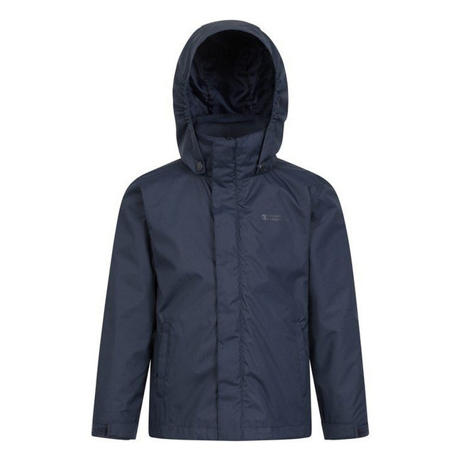 Navy - Back - Mountain Warehouse Childrens-Kids Fell 3 in 1 Jacket