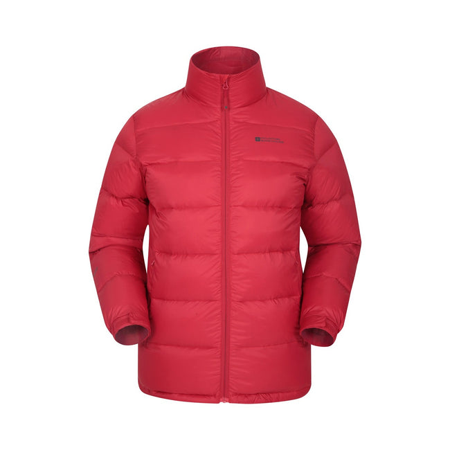 Red - Front - Mountain Warehouse Mens Drift Down Filled Padded Jacket