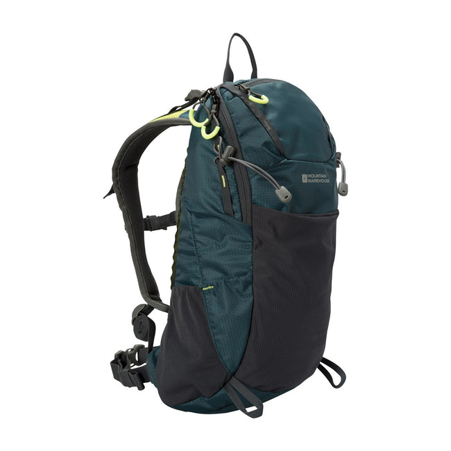 Petrol-Black - Side - Mountain Warehouse Inca 18L Knapsack