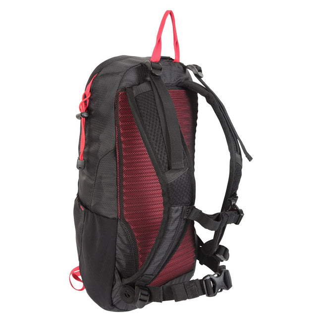 Black-Red - Back - Mountain Warehouse Inca 18L Knapsack