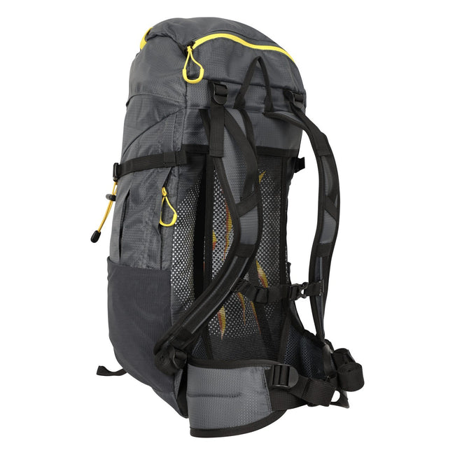 Gray-Yellow - Back - Mountain Warehouse Phoenix 9.2gal Knapsack