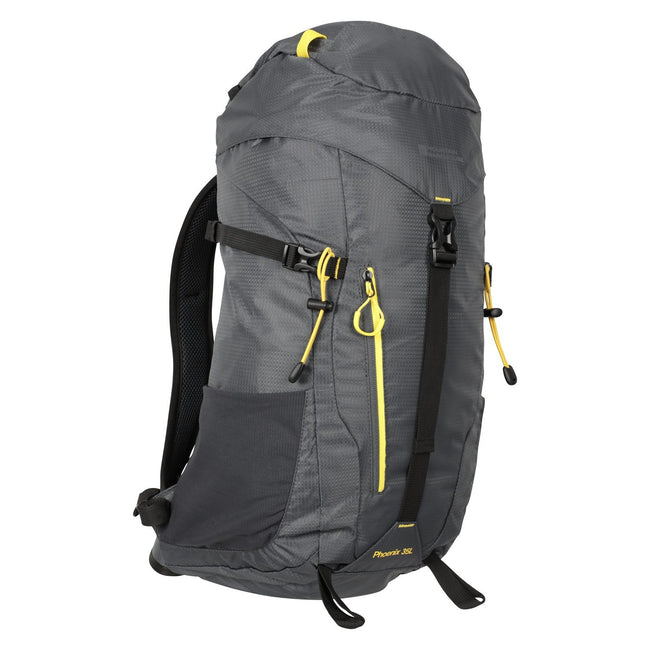 Gray-Yellow - Side - Mountain Warehouse Phoenix 9.2gal Knapsack