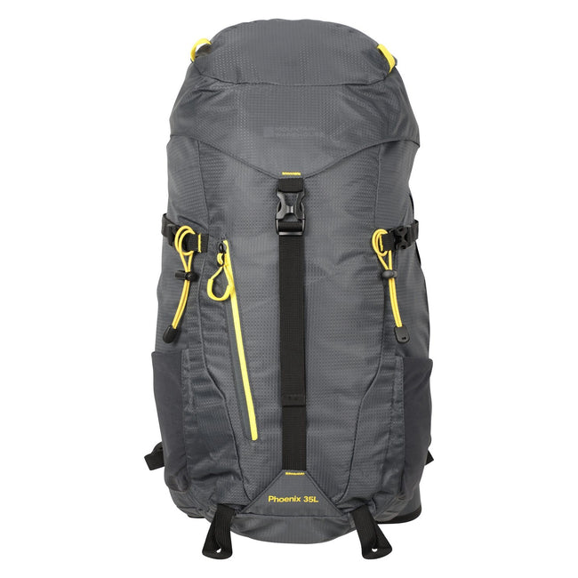 Gray-Yellow - Front - Mountain Warehouse Phoenix 9.2gal Knapsack