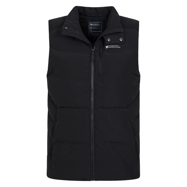 Black - Pack Shot - Mountain Warehouse Mens Move Padded Vest