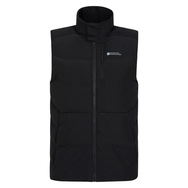 Black - Front - Mountain Warehouse Mens Move Padded Vest
