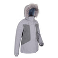 Gray - Side - Mountain Warehouse Womens-Ladies Blizzard Textured Ski Jacket