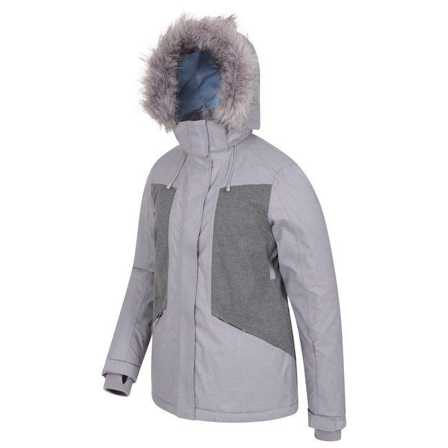 Gray - Lifestyle - Mountain Warehouse Womens-Ladies Blizzard Textured Ski Jacket