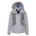 Gray - Pack Shot - Mountain Warehouse Womens-Ladies Blizzard Textured Ski Jacket
