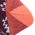 Burgundy - Side - Mountain Warehouse Womens-Ladies Polar Patterned Technical Ski Socks
