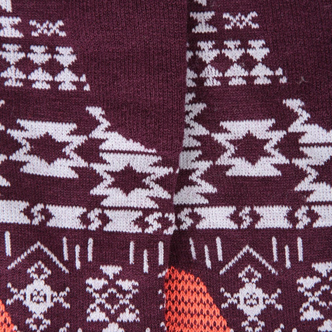 Burgundy - Lifestyle - Mountain Warehouse Womens-Ladies Polar Patterned Technical Ski Socks