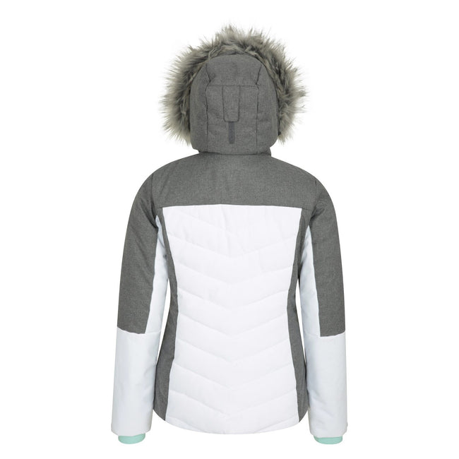 White - Back - Mountain Warehouse Womens-Ladies Pyrenees Padded Ski Jacket