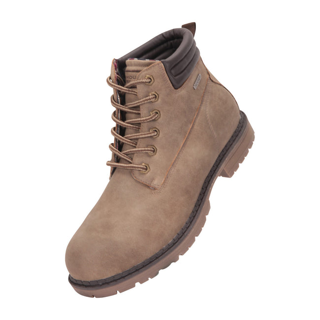 Light Brown - Front - Mountain Warehouse Mens Gorge Waterproof Boots