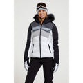 White-Black - Front - Mountain Warehouse Womens-Ladies Cascade Padded Ski Jacket