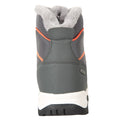 Gray-Orange - Back - Mountain Warehouse Childrens-Kids Comet Waterproof Snow Boots