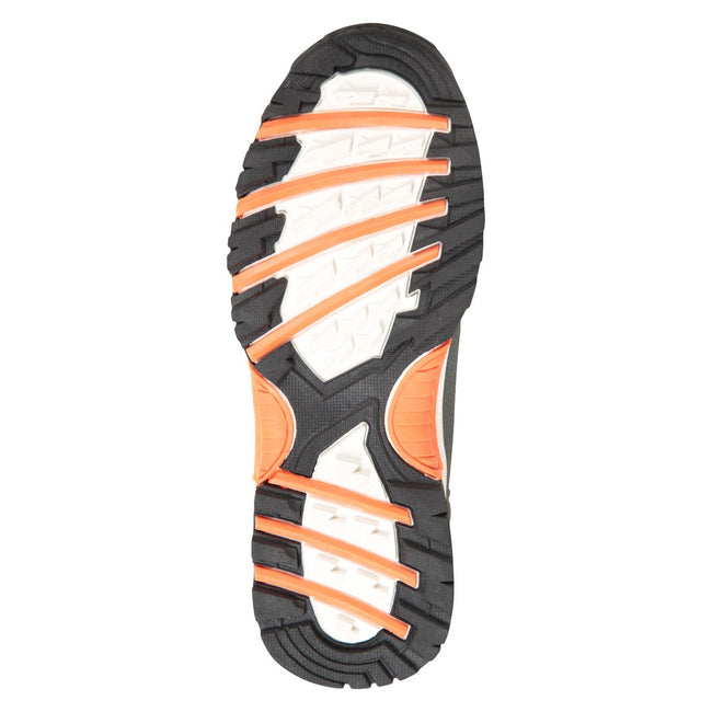 Gray-Orange - Pack Shot - Mountain Warehouse Childrens-Kids Comet Waterproof Snow Boots