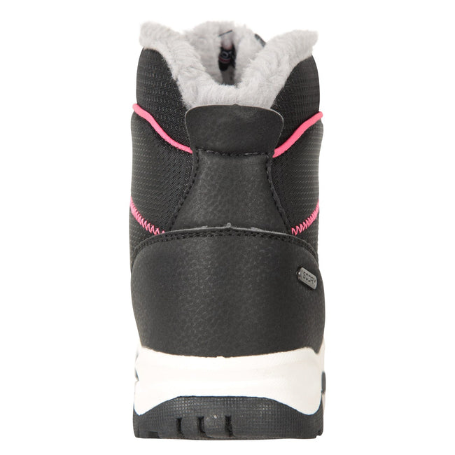 Black - Back - Mountain Warehouse Childrens-Kids Comet Waterproof Snow Boots