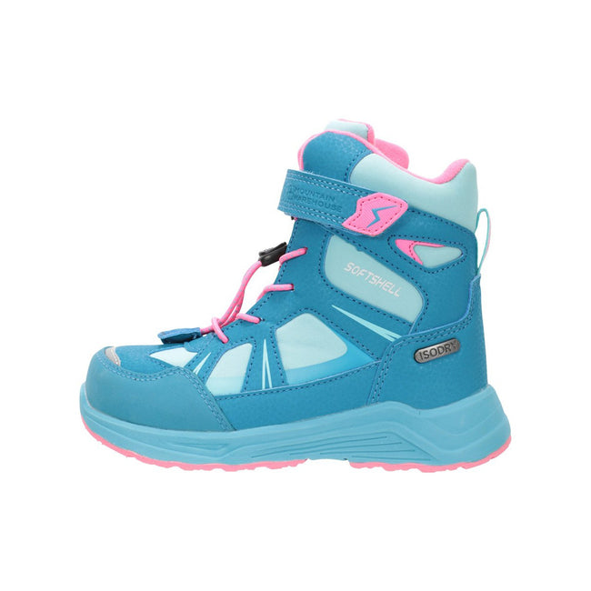 Turquoise - Pack Shot - Mountain Warehouse Childrens-Kids Dimension Waterproof Walking Boots