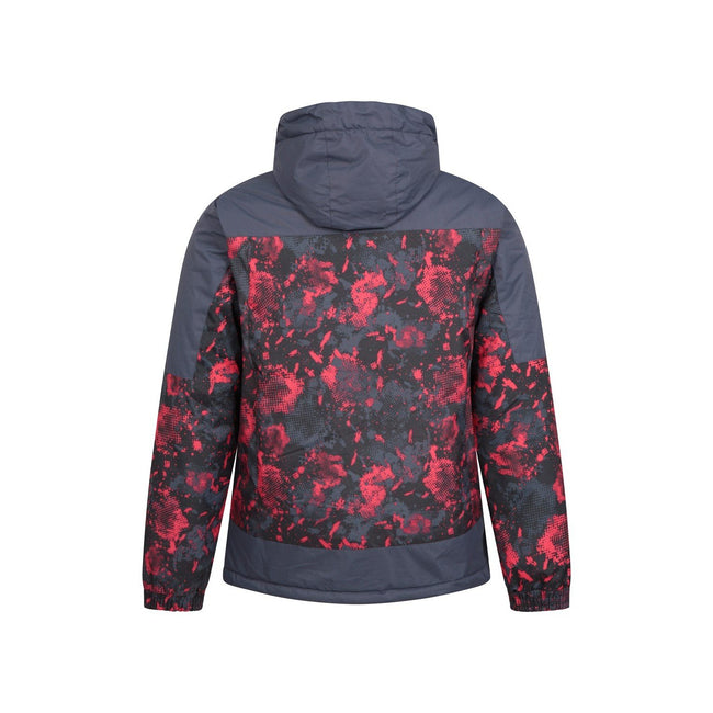 Dark Grey - Back - Mountain Warehouse Mens Shadow II Printed Ski Jacket