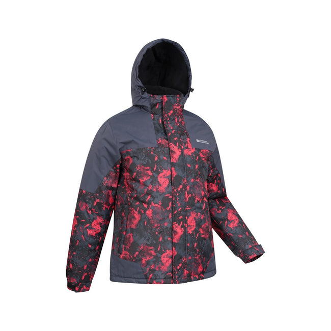 Dark Grey - Side - Mountain Warehouse Mens Shadow II Printed Ski Jacket