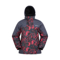 Dark Grey - Front - Mountain Warehouse Mens Shadow II Printed Ski Jacket