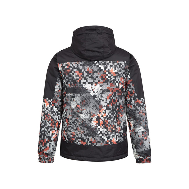 Monochrome - Back - Mountain Warehouse Mens Shadow II Abstract Ski Jacket