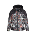 Monochrome - Pack Shot - Mountain Warehouse Mens Shadow II Abstract Ski Jacket