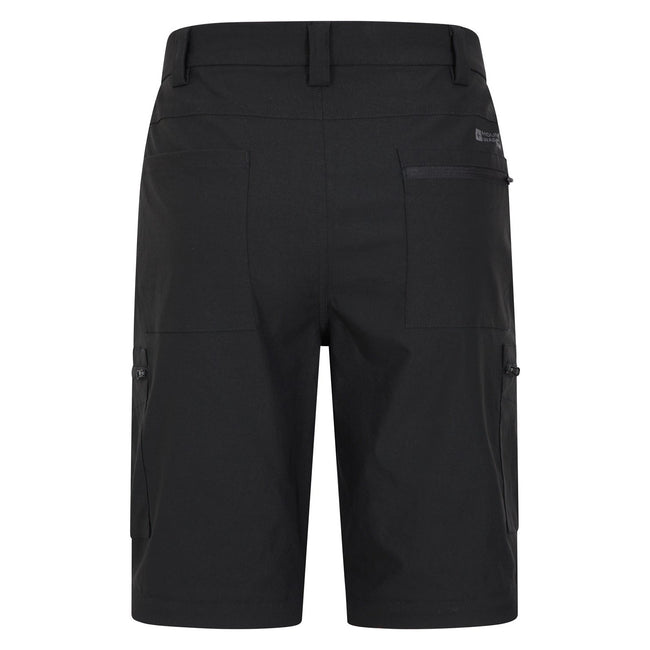 Black - Pack Shot - Mountain Warehouse Mens Trek Convertible Pants