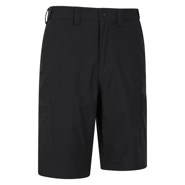 Black - Close up - Mountain Warehouse Mens Trek Convertible Pants