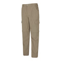 Beige - Back - Mountain Warehouse Mens Trek Convertible Pants
